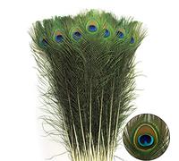 24pcs Peacock Feathers Long Natural in Bulk 40-45 inch 100-115 cm for Vase Craft Vase Wedding Home Party Christmas Day Decoration Peacock Feathers