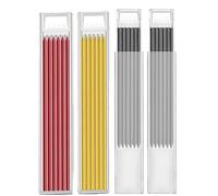 24pcs Pencil Refills, 2.8mm Tracer Pica for Carpenter, 3 Colors Tracer Deep Hole Marker, Waterproof Lead for Woodwork Construction Building