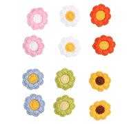 24pcs Pet Flower Topknot Hair Bows with Rubber Bands Cute Stylish Headgear for Small Medium Large Pets