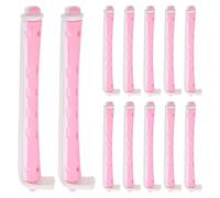 24pcs Pink Pp Perm Rods for Women Hair Curling Kit