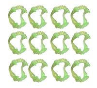 24pcs Plastic Glow in the Dark Vampire Teeth for Fancy Dress Costume Cosplay Photo Props Halloween Christmas