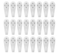 24Pcs Plastic Non-Trace Wall Picture Hooks Traceless Photo Frame Hanger Easy to Install Max Load 20lbs for Keys Coats Photo Frames Many Surfaces
