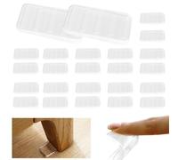 24PCS Plastic Shims for Leveling, Furniture Wedges Clear Adjustable Table Levelers Stackable Plastic Wedges for Uneven Floors Sheds Cabinets Windows