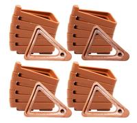 24Pcs Pot Toes Plant Feet ,Invisible Flower Potted,Triangle Stand for Indoor and Outdoor Lifters Supports Pots Potted Plant Stands Prevent Rot Pots Toes for Outdoor Indoor Plant Terracotta (Brown)
