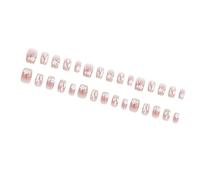 24Pcs Press On Nails Almond Glues On French Fake Designs False Artificial Gifts For Women Girls Design False Nail