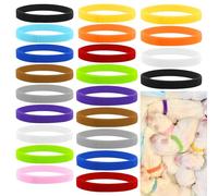 24PCS Puppy Collars,Assorted Colors Puppy ID Collar,Whelping Puppies ID Bands,Double-Sided Soft Adjustable Collars for Small Cats Dogs,Pet Dog Kitten Whelping Newborn Kitten