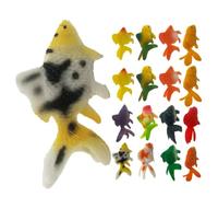 24pcs Pvc Goldfish Model Miniature Fish Figurine for Potted Plants