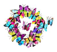24Pcs Realistic Butterfly Hair Clip with Assorted Color Strong Grip Barrettes for Women Girls Daily and Formal Event