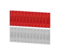 24Pcs Reflectors Trailer,Self Adhesive Trailer Rectangular Reflectors,Truck Reflector,Car Rear Reflectors,Reflectors for Gate Posts for Gate Posts Trailer Motorcycle Caravan Truck(12 white + 12 red)