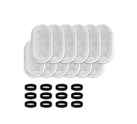 24PCS Replacement Water Fountain Filters Element for Stainless Steel Water Fountain Activated Carbon Sponges Filters