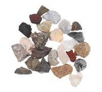 24pcs Rock Specimen Box Natural Stone Collection Kit for Teaching