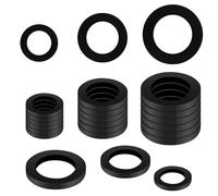 24pcs Rubber Hose Washer, plastic flat O-ring gasket, Tap Sealing Rings Hose Rubber Shower Hose Washers Tap Connector Washers for Connecting for pipes, faucets, mechanical repair