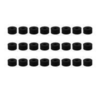 24pcs Rubber Planter Feet Black Flowerpot Pads for Floor Protection | Shock Resistant Support, Improved Airflow beneath Containers, Stabilises Displays, Suitable for Home Gardeners, Workshops