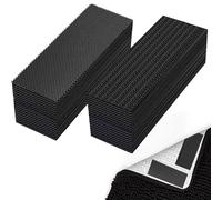 24pcs Rug Gripper For Carpeted Floor, Anti Slip Mat on Carpet Stop Sticky Corner Flat, Rug Tape Pad Grippers for Hardwood Laminate Floors Stair Sofa Furniture Cushion Car Boot Liners, 25mm x 100mm