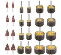 24pcs Sanding Flap Wheel,Die Grinder Flapper Wheels Sander For Drill 80 Grit 1/4 Inch Shank
