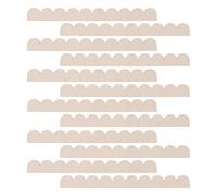 24pcs Scalloped Wooden Frame Trim Unfinished Moulding Strips