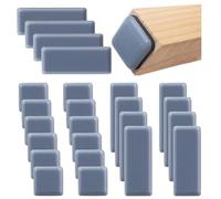 24pcs Self-Adhesive Furniture Sliders Pads in Square and Rectangle Shapes, PTFE Gliders for Sofas, Cupboards and Tables, Protect Wood
