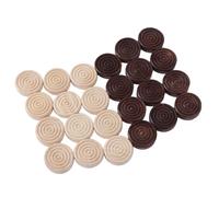 24Pcs/Set Board Game Backgammon Chess Stackable Wooden Checker Pieces, Wooden Stackable Classic Design Replacement(24 Pcs/set)