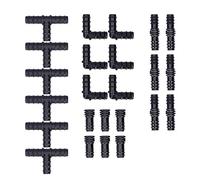 24Pcs Set Drip Irrigation Fitting Kit Efficiently Connects 1 2 Tubing for Garden Greenhouse