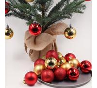 24pcs Shatterproof Plastic Christmas Tree Ball Ornaments for Holiday Party and Wedding Decorations (Fruit Green)