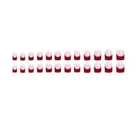 24Pcs Short Square French Tip Press On Nails Glittering Full Covers Acrylic Nails For Women Thanksgiving Nails Decors