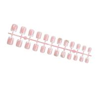24Pcs Short Square Press On Nails With French Tip Valentines Heart Full Covers False Manicure Art For Women False Nail