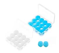 24Pcs Silicone Ear Plugs for Sleeping Ear Plugs for Sleep Earplugs Silicone Waterproof Noise Reduction Suitable for Swim Sleep Travel Concert Airplane