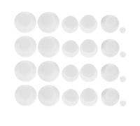 24pcs Silicone Sealing Stoppers, Round White Replacement Caps | Smooth Edge Design, Wear Resistant and Break Resistant, for Camping and Fishing Use on Bottles
