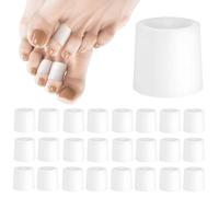 24PCS Silicone Toe Sleeves, Soft Toe Protectors, Little Toe Protectors Feet Toe Guards Pinky Toe Covers Prevent Pain for Hammer Toe Stubbed Toe Corns Calluses Protect