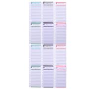 24pcs Six-colour Perforated Budget Cards for Binder Planning Sheets