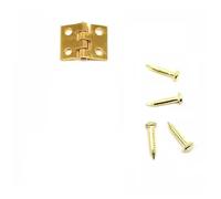 24pcs Small Medium Butterfly Golden Bronze Jewelry Chest Gift Wooden Music Box with Screw Hardware Accessories(A 8x10mm Golden)