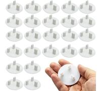 24PCS Socket Covers, White Baby Home Safety Outlet Covers, Child Proof Plug Socket Protectors Guards Caps for Home, Nursery, Daycare, Hotels