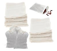 24PCS Spice Bags for Cooking Soup, 6x4 Inches Natural Cotton Drawstring Bag, Reusable Empty Tea Brew Filter Sachet Bags, Gravy Cheesecloth Drawstring Bag for Filtering Soup, Tea and Cold-Brewed Coffee