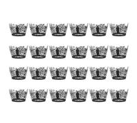 24pcs Spider Web Hollow-Out Wrapper Halloween Season Cake Decor Paper