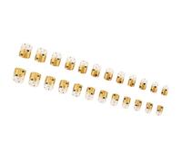 24Pcs Square Press On Nails Valentine French Fake Acrylic False Artificial Glues On For Womens Square Fake Nail