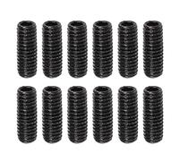 24pcs Stainless Steel Guitar Bridge Saddle Height Adjustment Screws,Guitar Bridge Screws, 3 x 8mm / 0.12 x 0.31in Guitars Saddle Bridges Height Adjustment Screwss (Black)