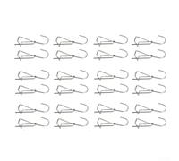 24PCS Stainless Steel Plant Pot Hangers 2.3in Clips for Fence Indoor | Rust-resistant steel construction Easy tool-free installation Space-saving solution for balconies patios walls
