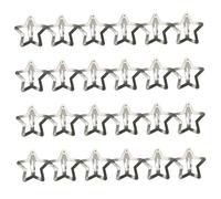 24Pcs Star Hair Clips Metal Non-Slip Silver Hair Accessories Y2k Style Star Clips for Various Hairstyles Girls & Women