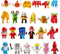 24Pcs Steal a Brainrot Action Figures, Brainrot 67 Toys Los Tralaleritos Dolls, Brainrot Cake Toppers for Fans Gifts Party Decor