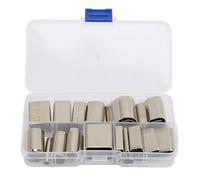 24pcs Steel Leather Die Rectangle Shape Cutter, Multiple Sizes Hollow Punch Cutter Tool, Leather Cutting Dies Set, High Carbon Steel Leather Punch Die Cutter for DIY Leather Craft