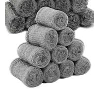 24pcs Steel Wool Mice,Wire Wool Mice,Steel Wire Wool 0000 Ultra Fine,Steel Wool Mice Blocker,Wire Wool Rats For Metal Fine Steel Wool Rodent Control,