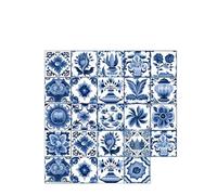 24Pcs Stick on Kitchen Tiles,Moroccan Style Tile Stickers for Bathroom 15x15cm,Retro Self Adhesive Wall Tiles,Waterproof Peel and Stick On Decals for Backsplash Floor Home Decor (B7)