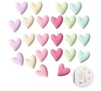24PCS Strong Cute Heart Fridge Magnets, Colorful Decorative Refrigerator Magnets for Whiteboard Cabinet Locker, Office and School