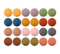24pcs Strong Fridge Magnets, Round Matte Magnetic Push Pins Locker Magnets Fridge Memo Magnet Refrigerator Magnets for Whiteboard Fridge Kitchen Office Classroom, Colorful