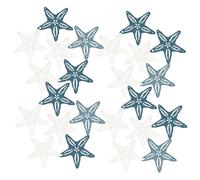 24pcs Swan Decoration Wooden Sea Star Adornment | Hollow Natural Wood Design, Easy Hanging, Assorted Bright Colours, Suitable for Garlands, Centrepieces and Shop Random Color
