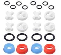 24Pcs Tap Washers for Mixer Taps, Tap Valve Cartridges, and Plumbing Replacement Parts, Assorted Rubber Washers for Leak Prevention and Repair