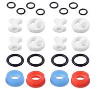 24Pcs Tap Washers for Mixer Taps, Tap Valve Cartridges, and Plumbing Replacement Parts, Assorted Rubber Washers for Leak Prevention and Repair
