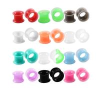 24pcs Tapers Piercing Tunnel Jewelry 7/16 Gauges for Ears Ear Tunnel Plugs Tunnel Ear Gauges Tunnels Kit Silicone Tunnels Ear Gauges Stretching Ear Gauges 00 To Stretch Earplugs