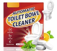 24Pcs Toilet Cleaner Tablets,Toilet Bowl Cleaner Tablets,Heavy Duty Limescale Remover,Foaming Toilet Bowl Cleaner Tablets,Toilet Cleaner Active Tablets,Effective Toilet Fresheners & Stain Remover