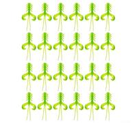 24pcs TPR For soft Lures Developed for Use in Weedy Cover Bottoms and Open Water with Stable Swimming Characteristics (Green)